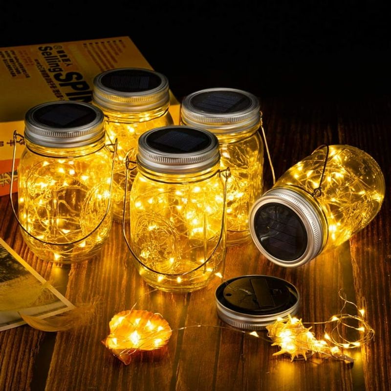 10 Outdoor Decorating Moves Texans Swear By This Year - Decor Hint Mason Jar Lanterns or Solar Globe Lights