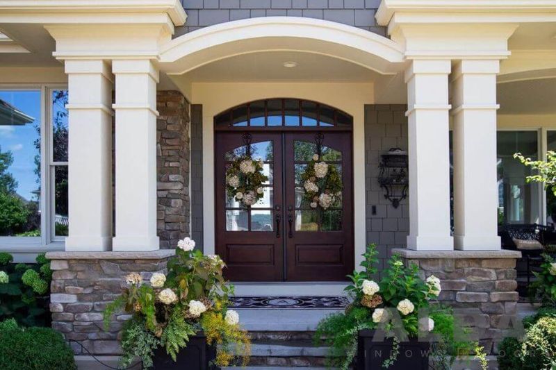 Front Door Colors That Give Your Home A Luxe Look - Decor Hint Deep Burgundy