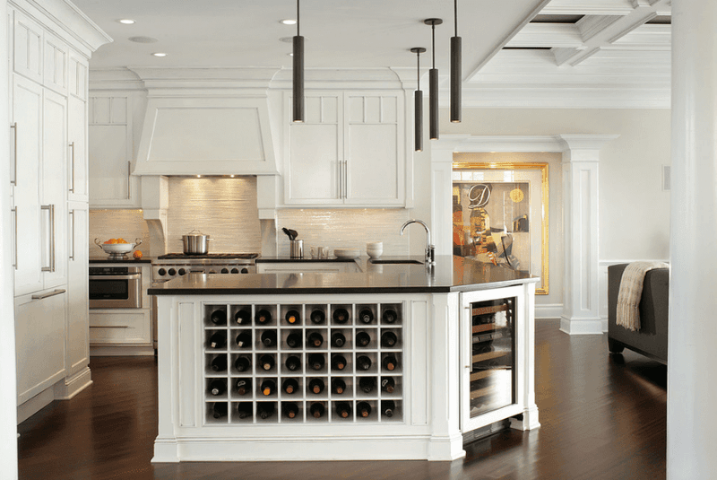 25 Old Fashioned '80s Kitchen Cabinet Trends That Everyone Wants In 2025 - Decor Hint Built-In Wine Racks