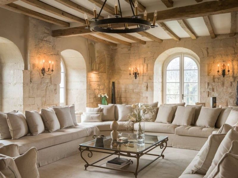 Designers Swear By These 19 French Country Living Room Tricks - Decor Hint Layering Textures For Warmth