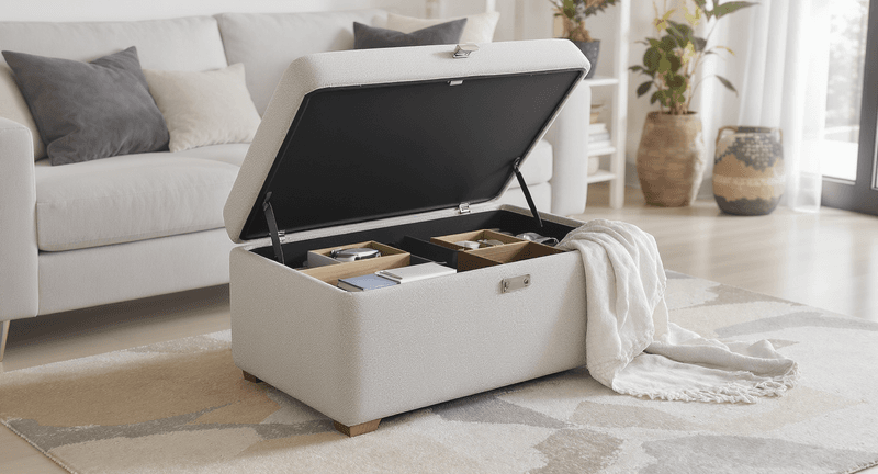Hidden Storage Eliminates Clutter