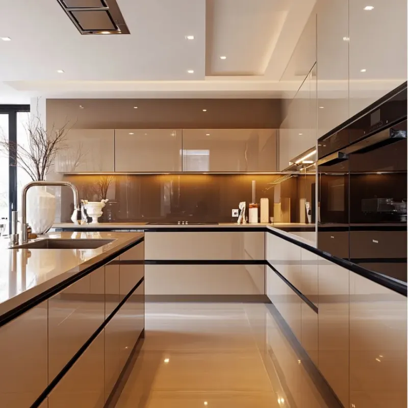 These Are The 16 Most Versatile Kitchen Cabinet Styles, Say Interior Designers - Decor Hint High-Gloss Modern Cabinets