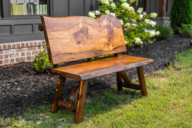 11 Gorgeous Garden Benches For Your Backyard Escape - Decor Hint Rustic Wooden Wonder