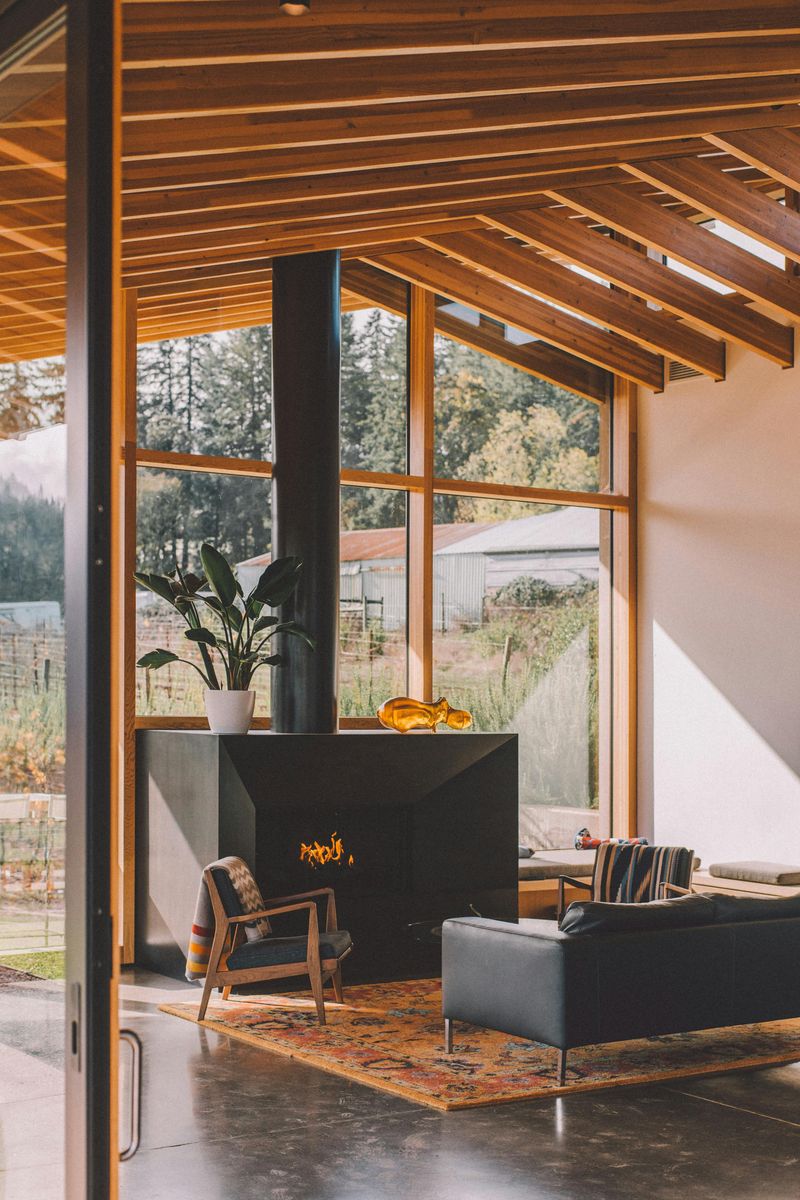Exposed Wooden Beams