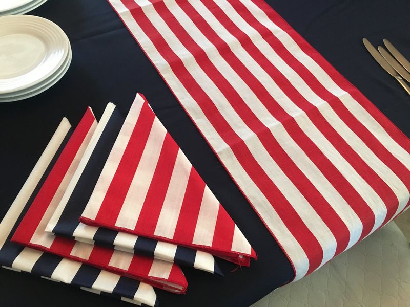 17 Effortless 4th Of July Decorations That Make A Big Impact - Decor Hint Striped Napkins