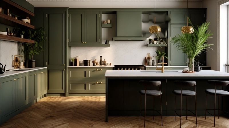 10 Gorgeous Kitchen Colors To Try And 4 Tired Shades That Need To Go - Decor Hint Olive Green