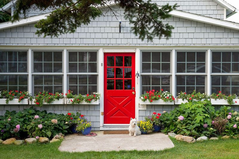20 Front Yard Ideas That Look Professionally Landscaped - Decor Hint Statement Front Door Color