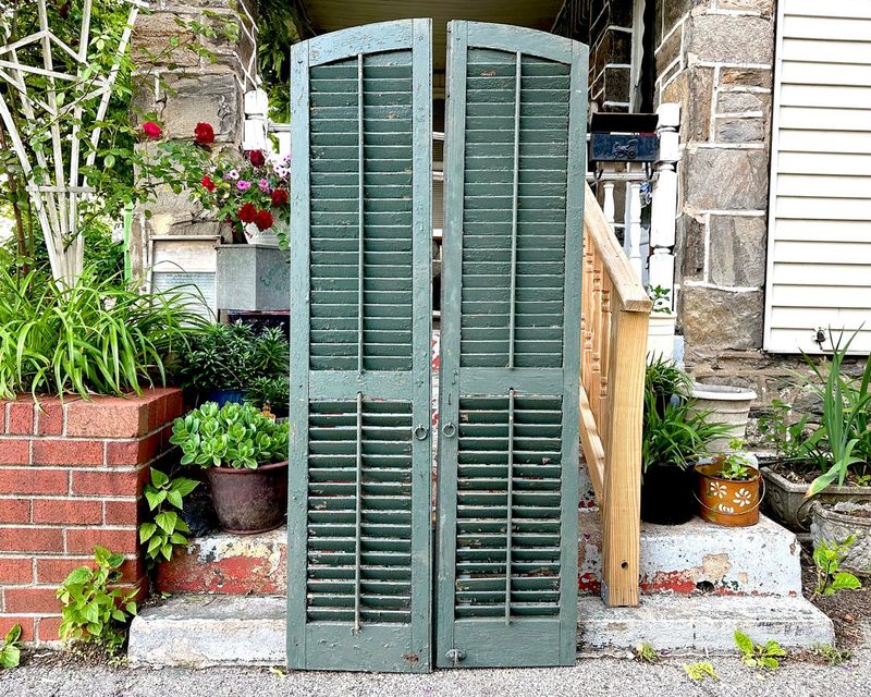 Weekend Warriors Unite: Must-Try Home Projects For Louisiana DIY Fans - Decor Hint Reclaimed Shutter Room Divider