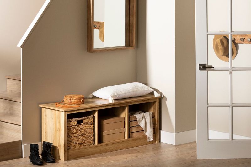 Bench Seating with Storage for Boots and Hats