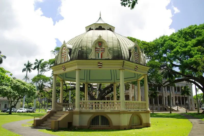 Visit Iolani Palace In The Heart Of Honolulu, Hawaii - Decor Hint Coronation Pavilion