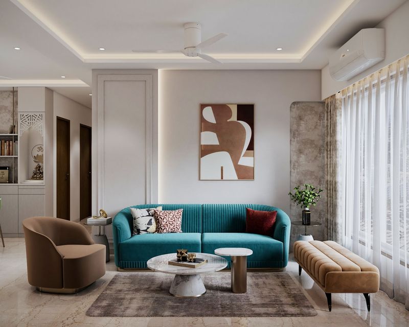 20 Modern Living Room Ideas That Feel At The Cutting Edge Of Design, Yet Still Soft And Inviting - Decor Hint Unexpected Color Pops Against Neutral Backdrops