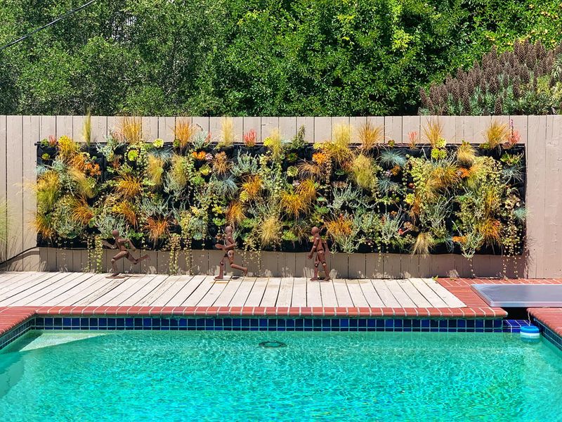 37 Stylish Poolside Designs That Make Everyday Feel Like Vacation - Decor Hint Poolside Living Wall Of Plants