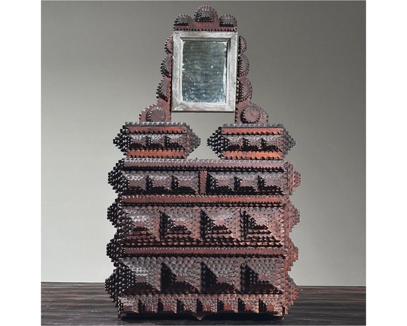 Timeless Vintage Finds That Show Georgia Furniture Trends Are Here To Stay - Decor Hint Hand-Carved Tramp Art Mirrors