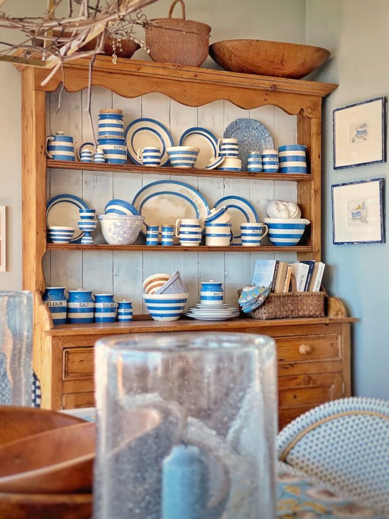 Vintage Hutch or Sideboard Displays