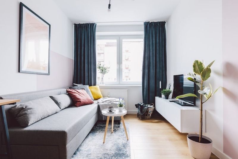 16 Small Living Room Makeover Ideas That Look Expensive (But Aren't) - Decor Hint Hang Floor-To-Ceiling Curtains