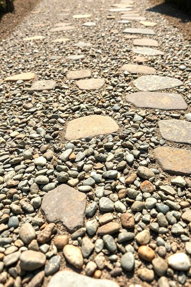 21 Innovative Walkway Designs That Will Spice Up Your Backyard - Decor Hint Pebble-Inlaid Concrete