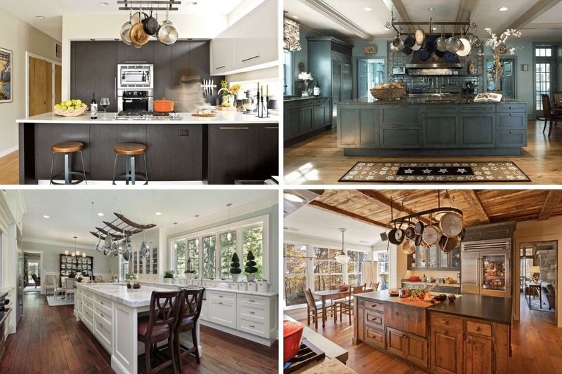 Pot Racks Hanging from the Ceiling