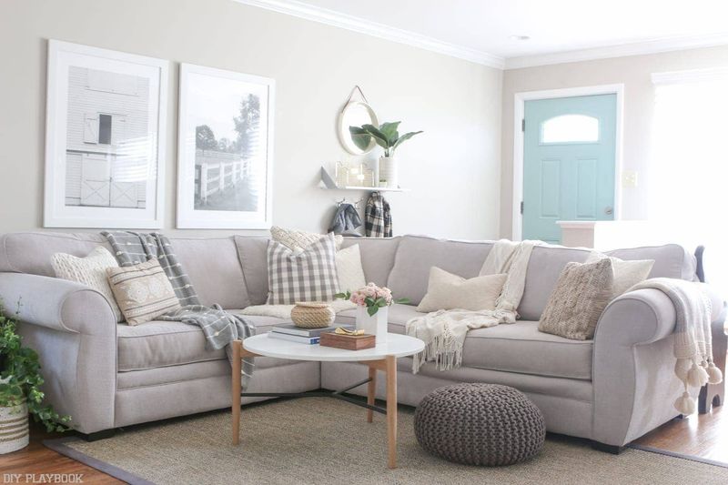 Fold Throw Blankets into Decorative Displays