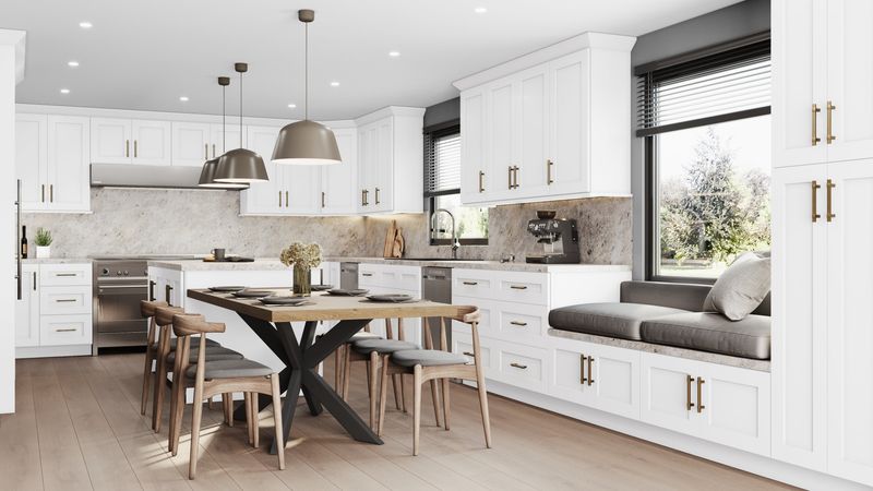 13 White Kitchens That Prove Minimalism Is Here To Stay - Decor Hint Clean-Lined Shaker Cabinets