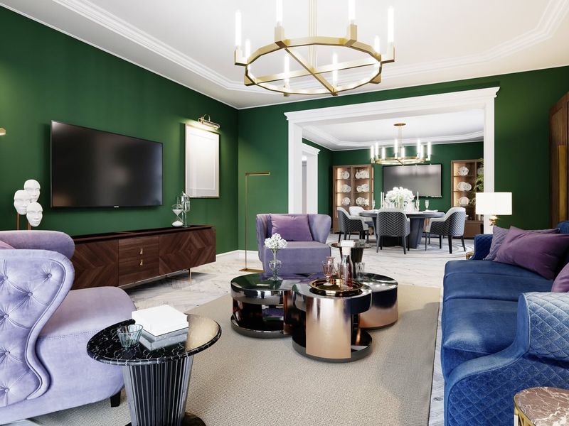 10 Eclectic Decor Tips I'm Stealing From This Stunning "Gatsby House" - Decor Hint Use bold jewel tones on walls and upholstery