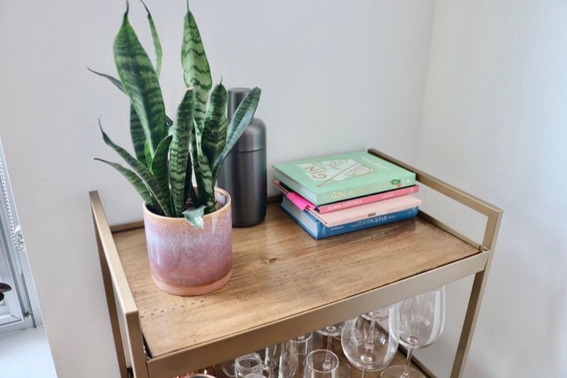 22 Clever IKEA Hacks That Don't Look Like IKEA At All - Decor Hint Chic Bar Cart From IKEA Utility Carts