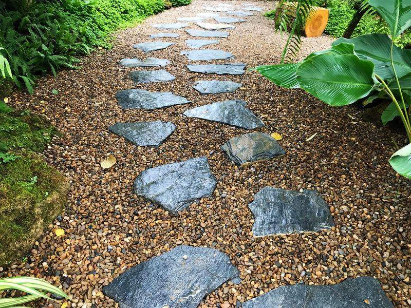 Rustic Desert Pathways With Flagstone Or Decomposed Granite