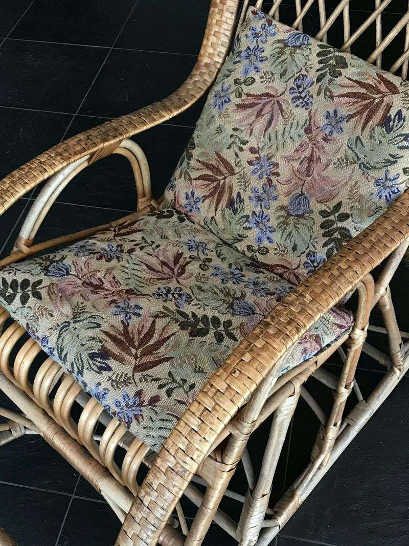 Vintage Textiles With Floral Patterns