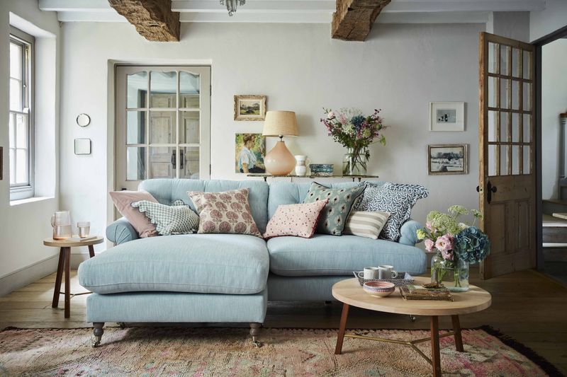 7 Old-Fashioned Couch Colors Still Hiding In Kentucky Homes, And 8 Better Picks For 2025 - Decor Hint Dusty Blue-Grey