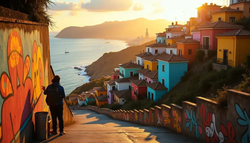 Valparaíso's Hillside Canvas Celebrates Chilean Freedom