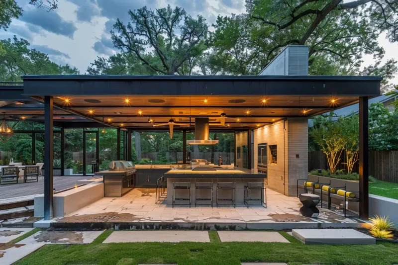 8 Outdoor Areas That Showcase Houston's Residential Character - Decor Hint Outdoor Kitchens