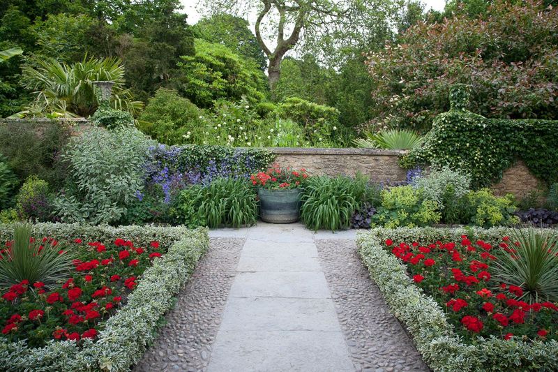Symmetrical Flower Beds