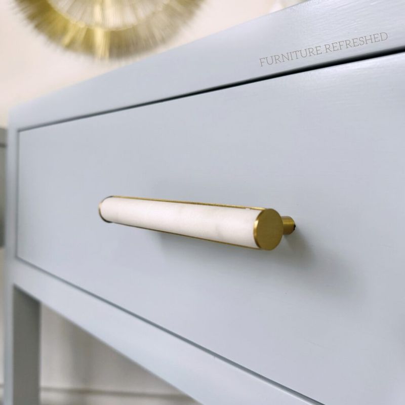 20 Quick Changes To Elevate Your Living Room - Decor Hint Replace Cabinet or Drawer Hardware