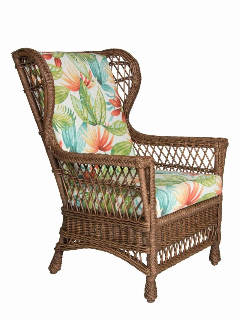 12 Front Porch Looks That Define South Carolina Welcoming Style - Decor Hint Wicker Seating with Floral Cushions
