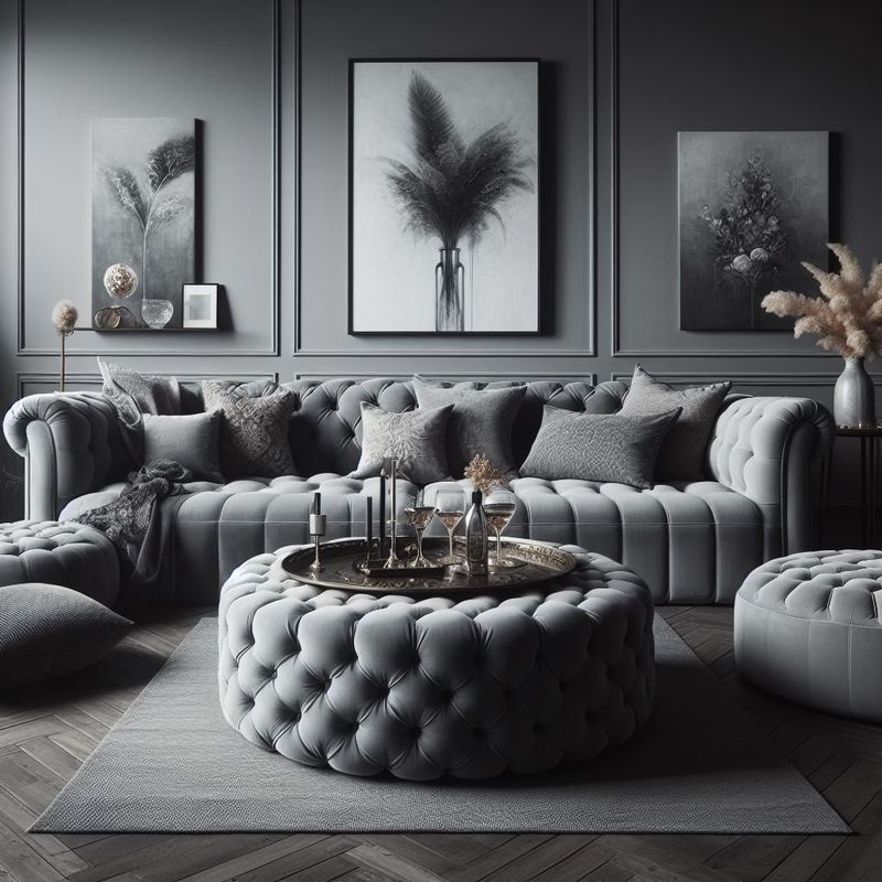 8 Velvet Sofa Styling Secrets From Interior Designers - Decor Hint Monochrome Sophistication
