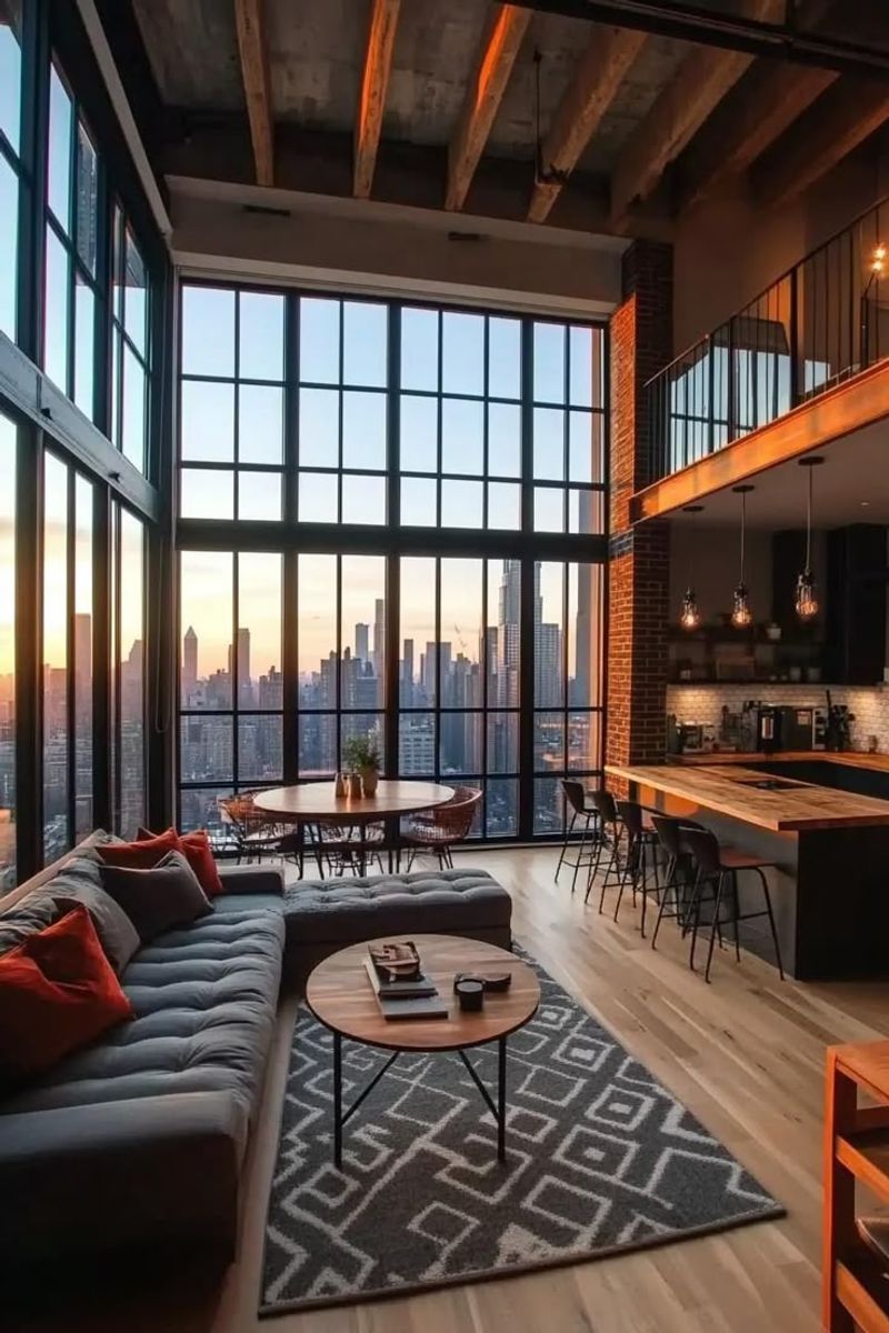 13 Fresh Urban Facade Ideas Spotted Around New York City Lofts - Decor Hint Large Black-Framed Glass