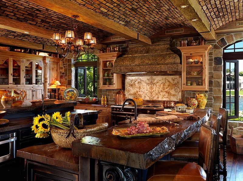 20 Outdated Kitchen Cabinet Styles Designers Say To Avoid - Decor Hint Tuscan-Style Dark Wood
