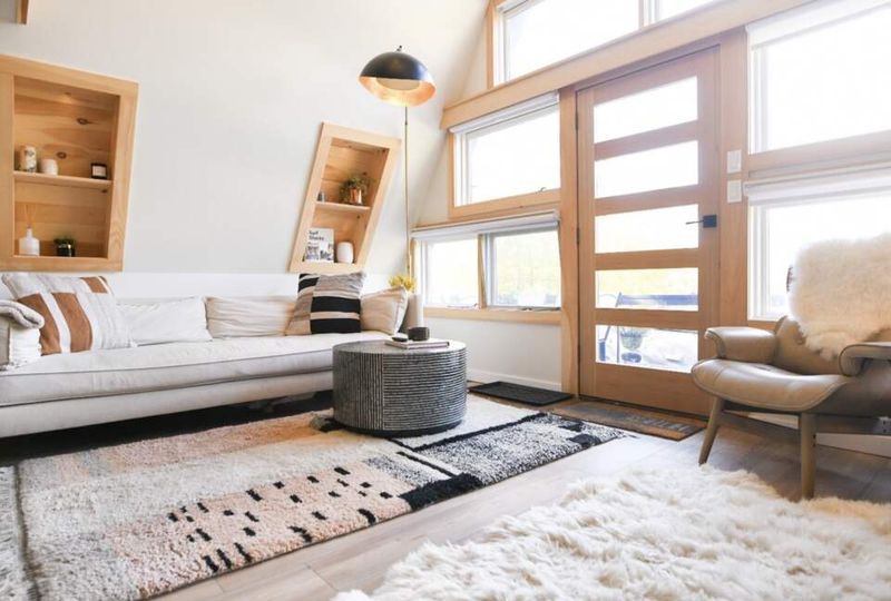 Layered area rugs