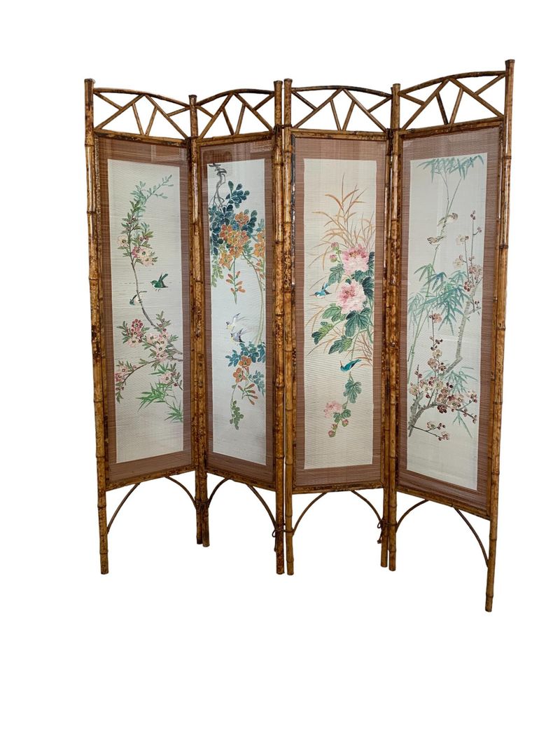 Bamboo Folding Screens