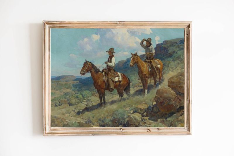 12 Must-Have Home Items To Hunt For At Texas Thrift Stores - Decor Hint Authentic Western Art