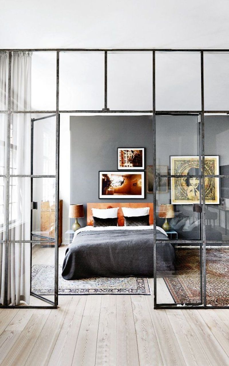 Glass-Walled Bedroom Design