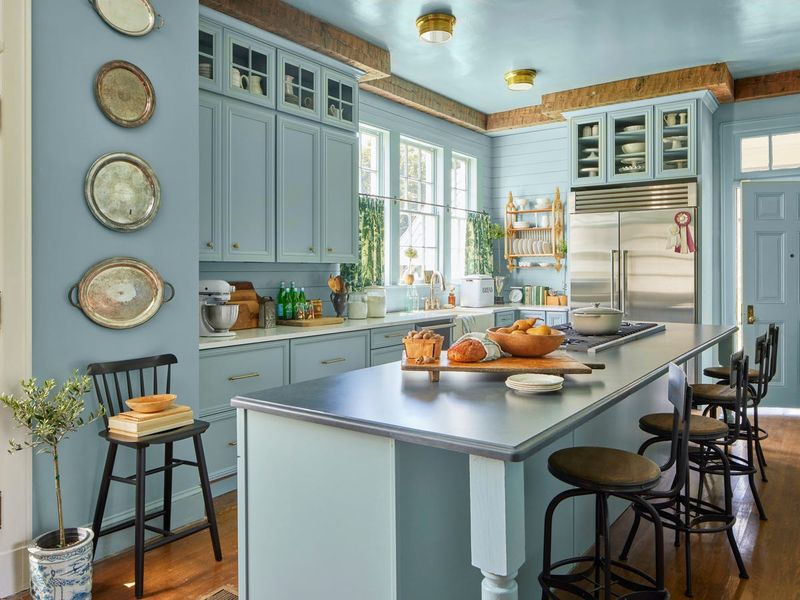 13 Natural Kitchen Colors Vancouver Designers Love For 2025 - Decor Hint Dusty Blue