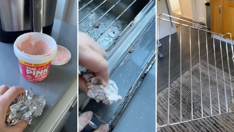 10 Natural Ways To Clean Oven Racks Without Using Harsh Chemicals - Decor Hint Aluminum Foil Scrub