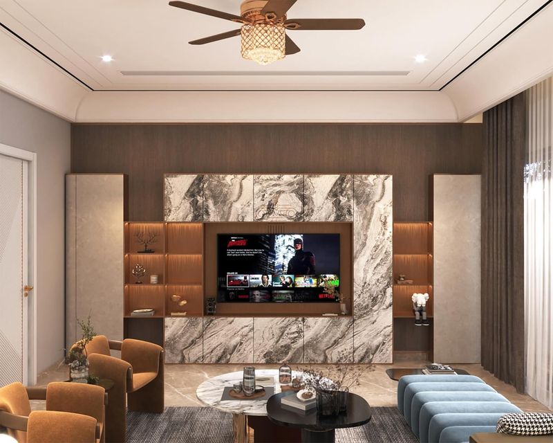 Multi-piece media walls