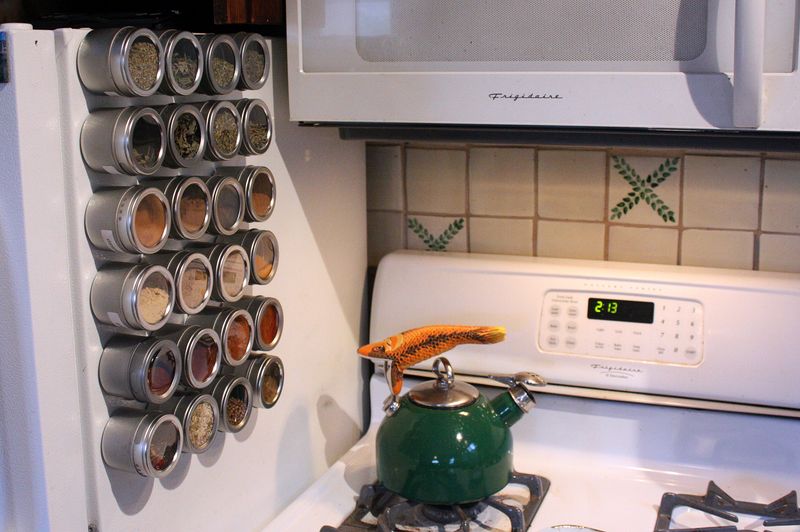 9 Brilliant Spice Rack Ideas For Your Small Kitchen - Decor Hint Magnetic Strip Wonder