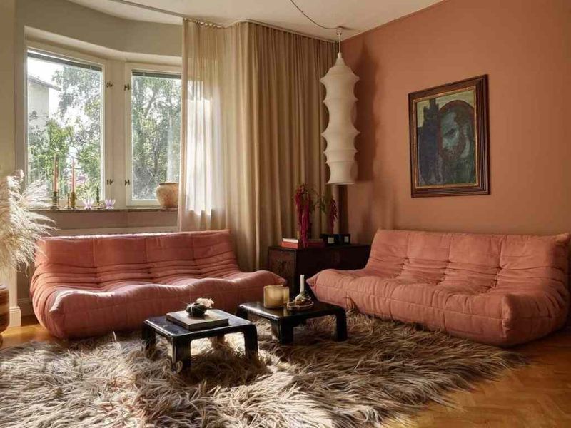 8 Couch Colors Making Arizona Living Rooms Look Stuck In The Past, And 9 Fresh Picks Designers Love - Decor Hint Soft Coral: The Blooming Desert Flower