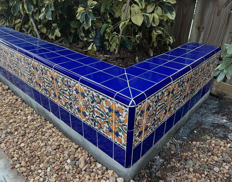11 Gorgeous Garden Benches For Your Backyard Escape - Decor Hint Colorful Ceramic Showstopper