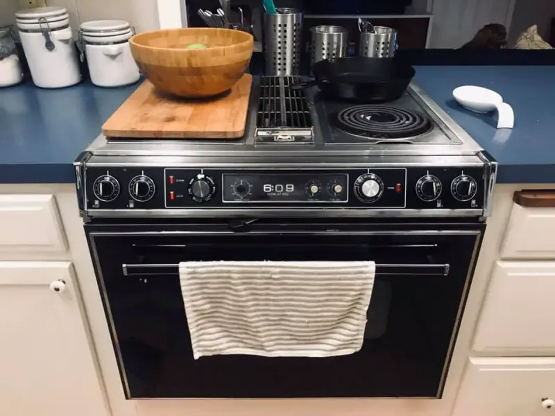 16 Items That Make Your Kitchen Look Cheap, According To Professionals (Plus 8 To Get Rid Of ASAP) - Decor Hint Outdated Appliances with Wood Paneling (GET RID OF ASAP)