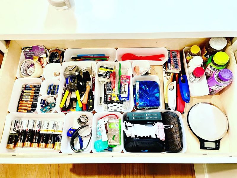 Use Drawer Dividers in Junk Drawers