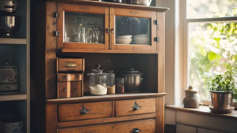 17 Retro Touches That Bring Back That Old-Fashioned Kitchen Warmth - Decor Hint Freestanding Hoosier Cabinets