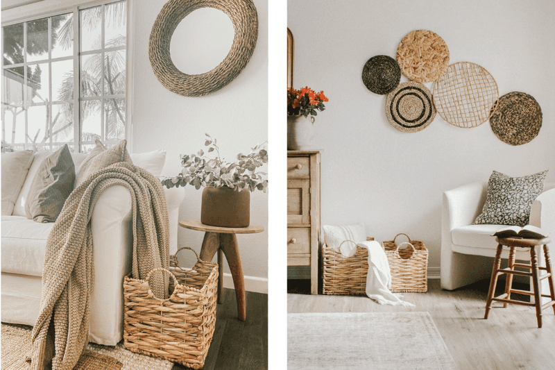 Large baskets without lids
